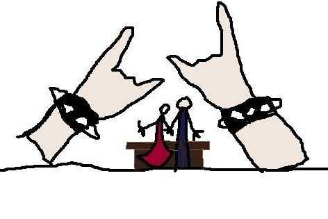 mani rock in cartoncino giganti