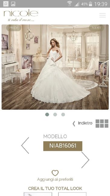 Che ne pensate? Abito Nicole 2017 - 1
