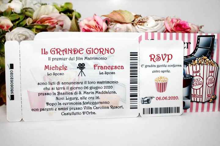 Partecipazioni a tema cinema - consigli - 1