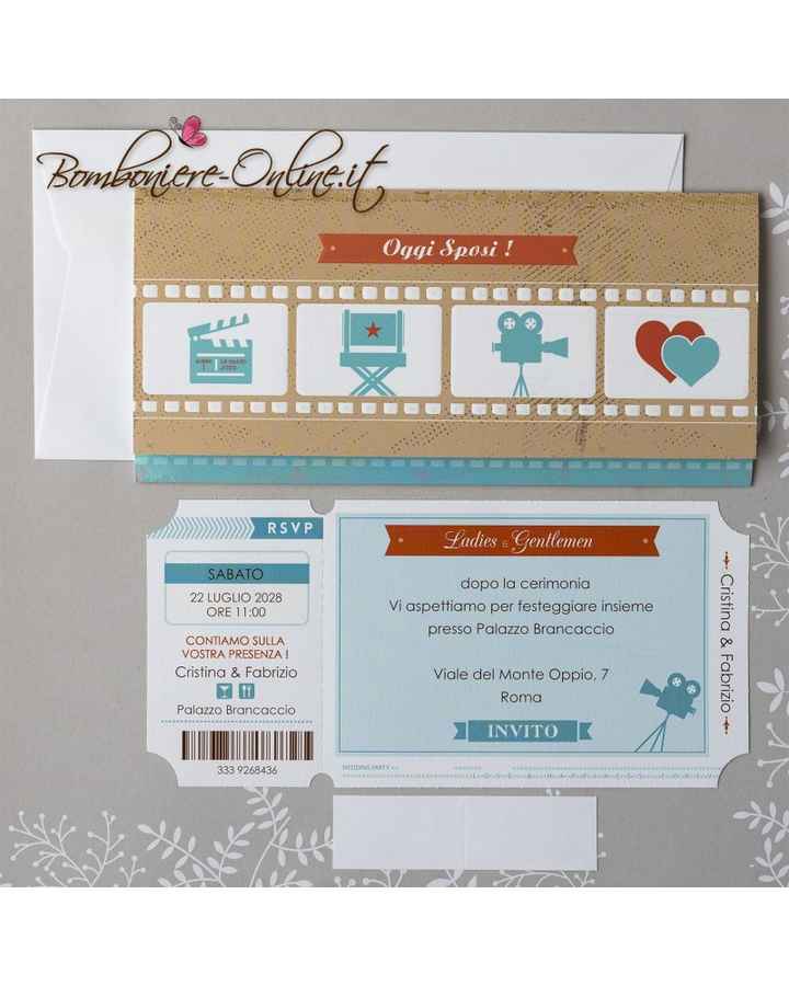 Partecipazioni a tema cinema - consigli - 2