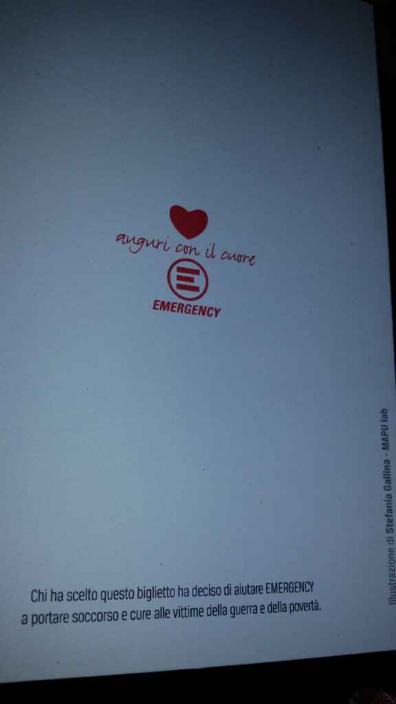 Arrivate le partecipazioni di emergency!!!! - 1