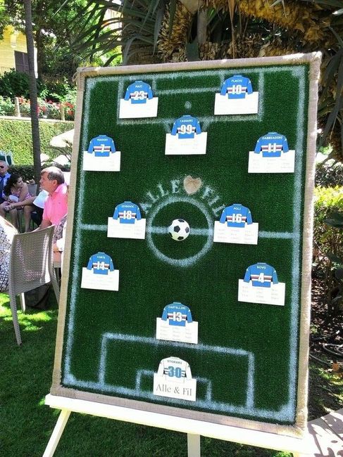 Tableau mariage tema sport vari - 1