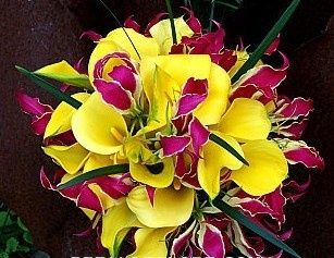 Calle gialle + Orchidee rosse