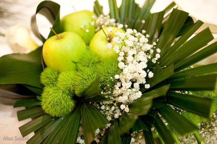 centrotavola verde mela