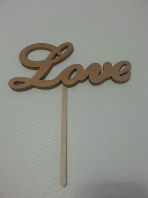Cake topper love! - 2