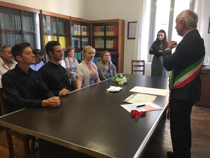 con l'assessore che ci ha sposato