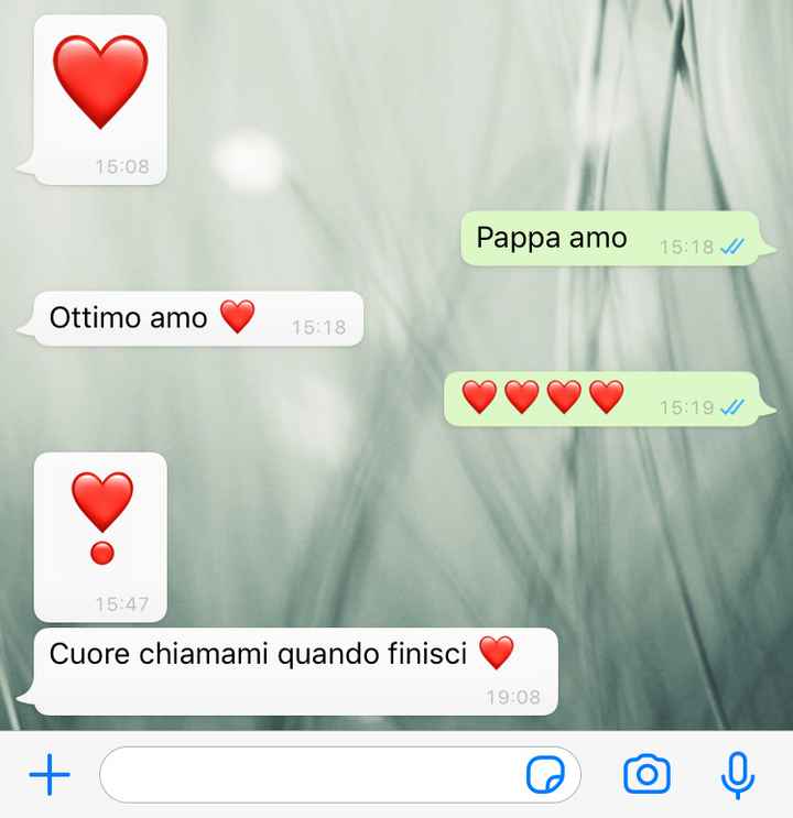 Condividi lo screenshot dell'ultimo messaggio che vi siete inviati - 1
