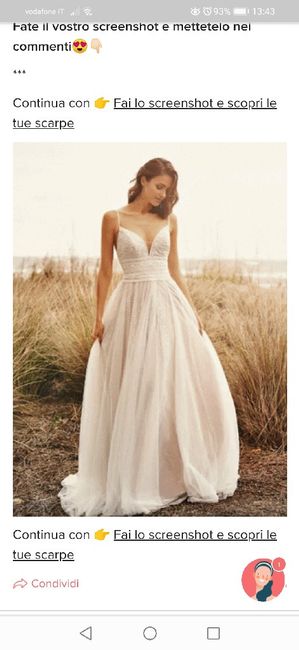 Fai lo screenshot e scopri il tuo abito da sposa - 1