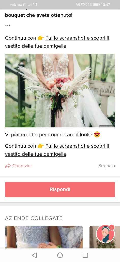 Fai lo screenshot e scopri il tuo bouquet - 1