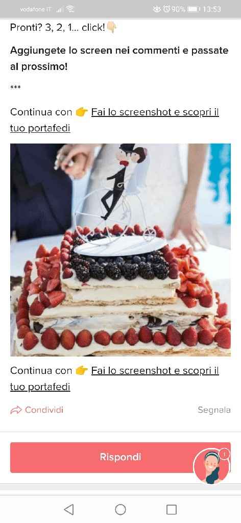 Fai lo screenshot e scopri la tua torta nuziale - 1