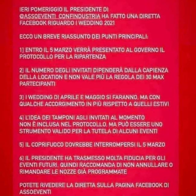 Covid e Matrimoni ad aprile saranno possibili? 2