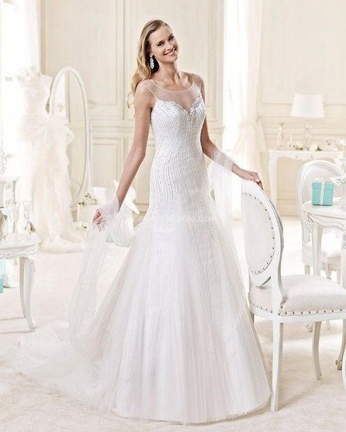 abito da sposa, stile scivolato 7