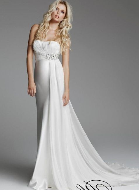 abito da sposa, stile scivolato 8