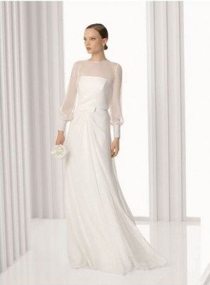 abito da sposa, stile scivolato 15