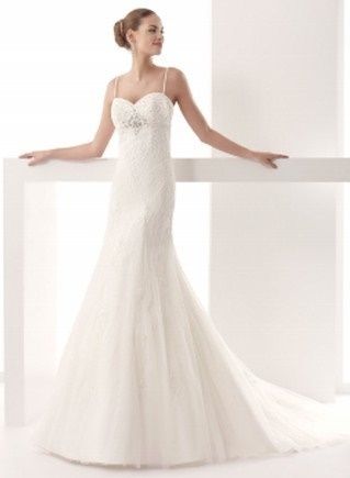 abito da sposa, stile scivolato 19