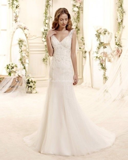 abito da sposa, stile scivolato 17