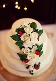 DECORAZIONI NUZIALI MATRIMONIO - invernale/natalizio - torta nuziale 7