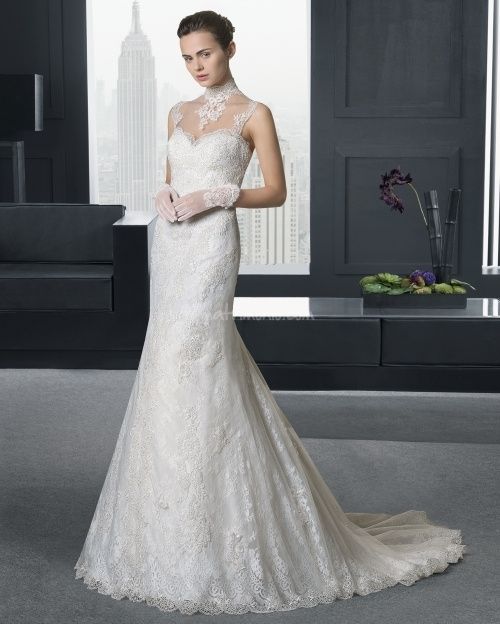 abito da sposa, stile scivolato 23