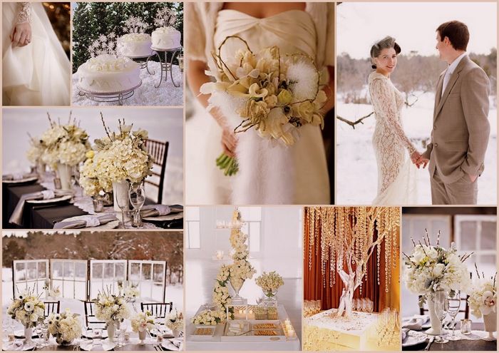 Decorazioni nuziali matrimonio invernale/natalizio 5 colori e idee ... Decori e colori