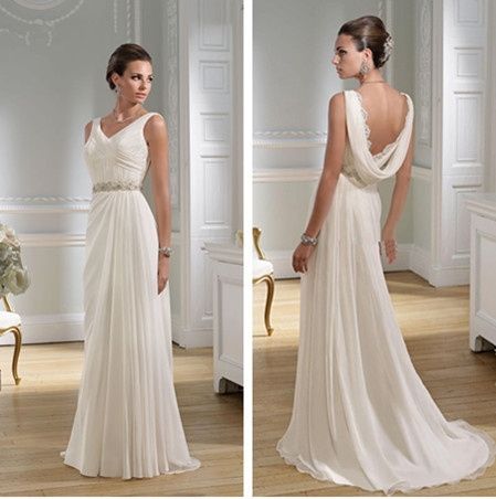 Abito da sposa, stile peplo, greco, divinità 16