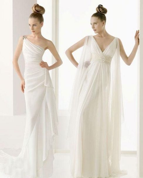 Abito da sposa, stile peplo, greco, divinità 22