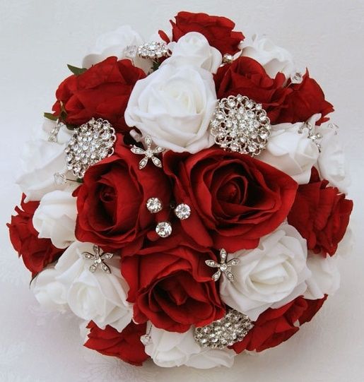 il bouquet della sposa, gioiello, colore rosso 1