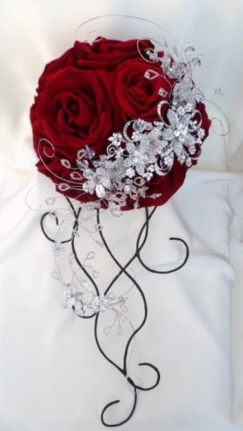 il bouquet della sposa, gioiello, colore rosso 3