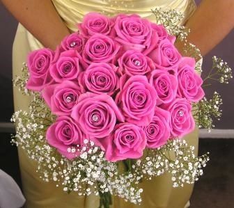 il bouquet della sposa, gioiello, colore fucsia