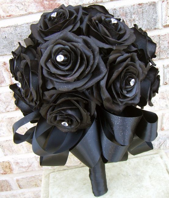 il bouquet della sposa, gioiello, colore nero 1