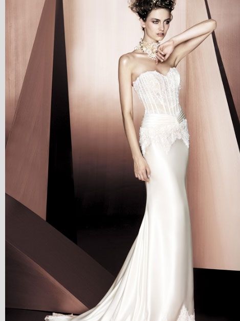 abito da sposa, stile bustier 4