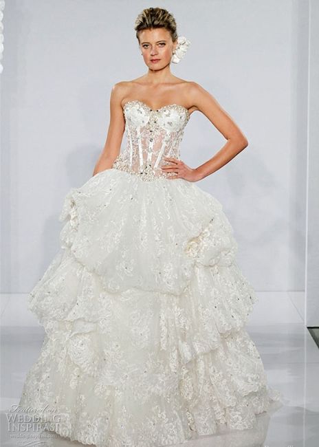 abito da sposa, stile bustier 7