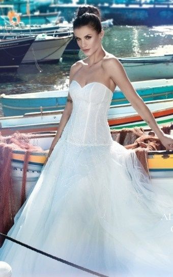 abito da sposa, stile bustier 9