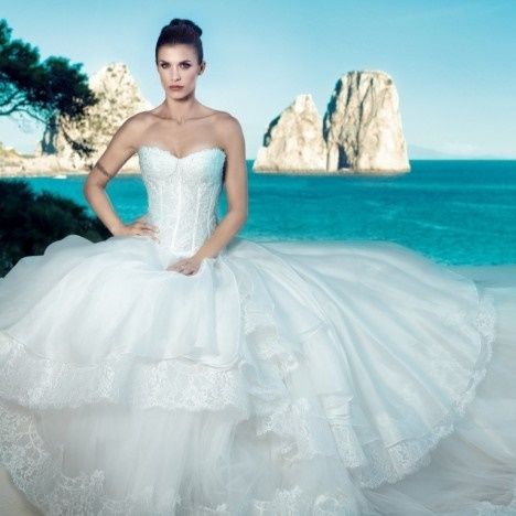 abito da sposa, stile bustier 10