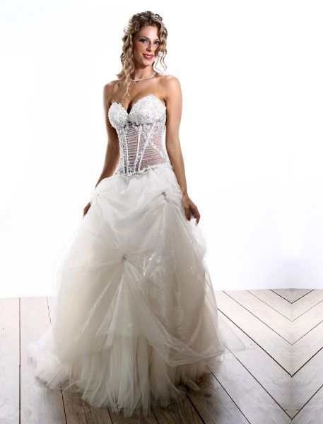 abito da sposa, stile bustier 11