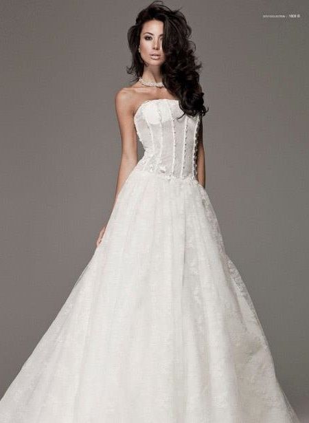 abito da sposa, stile bustier 14