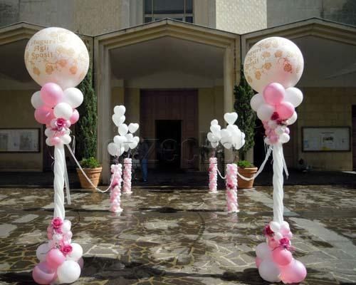 DECORAZIONI NUZIALI MATRIMONIO  palloncini , Chiesa 2