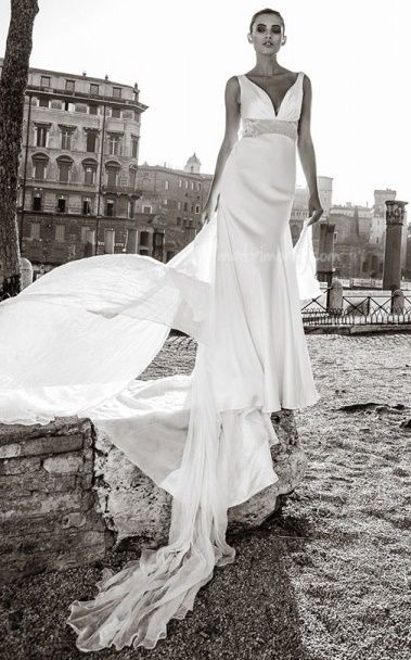 abito da sposa, stile sottoveste 2