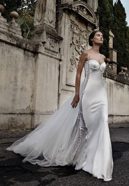 abito da sposa, stile sottoveste 9