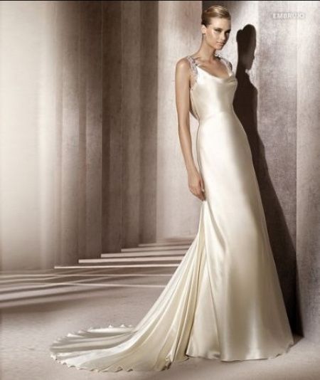 abito da sposa, stile sottoveste 10