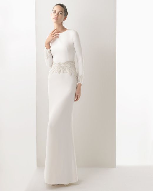 abito da sposa, stile tubino ,stile  colonna  13