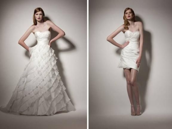 abito da sposa, stile dual dress 11