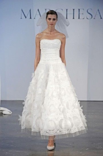 abito da sposa, stile longuette 2