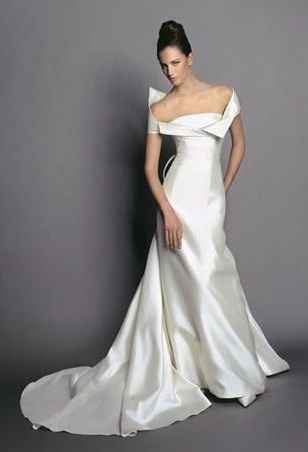 abito da sposa, stile scollo omerale 1