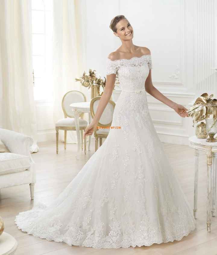 abito da sposa, stile scollo omerale 2