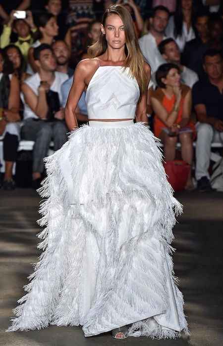 abito da sposa, stile crop top 2