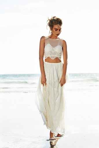 abito da sposa, stile crop top 10