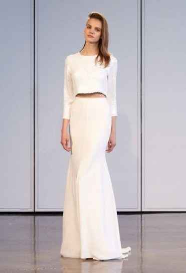 abito da sposa, stile crop top 11