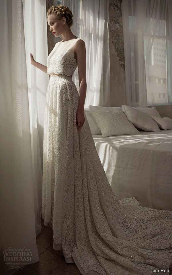 abito da sposa, stile crop top 13