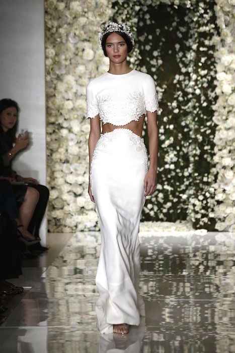 abito da sposa, stile crop top 15