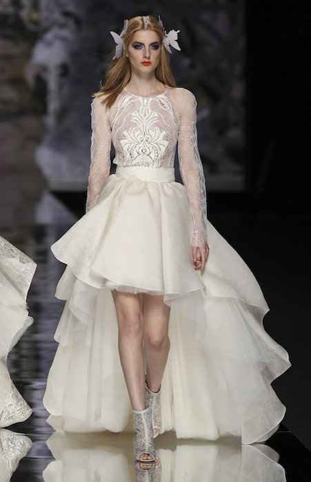 abito da sposa, stile gonna e camicia 10